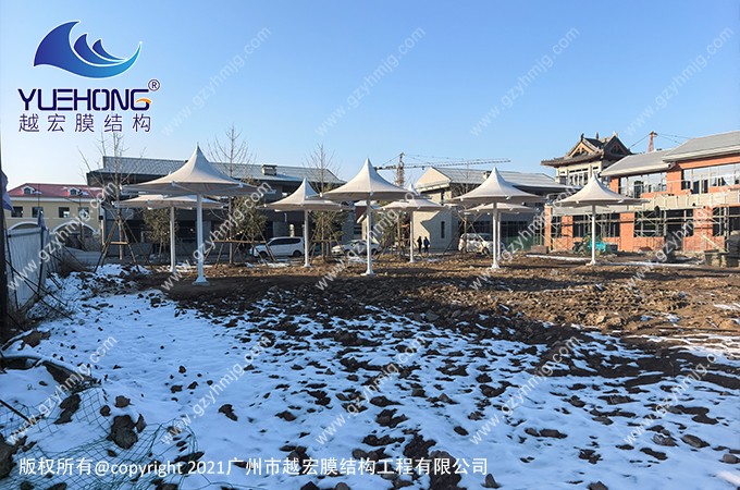 山西省呂梁市某景區景觀膜結構工程案例